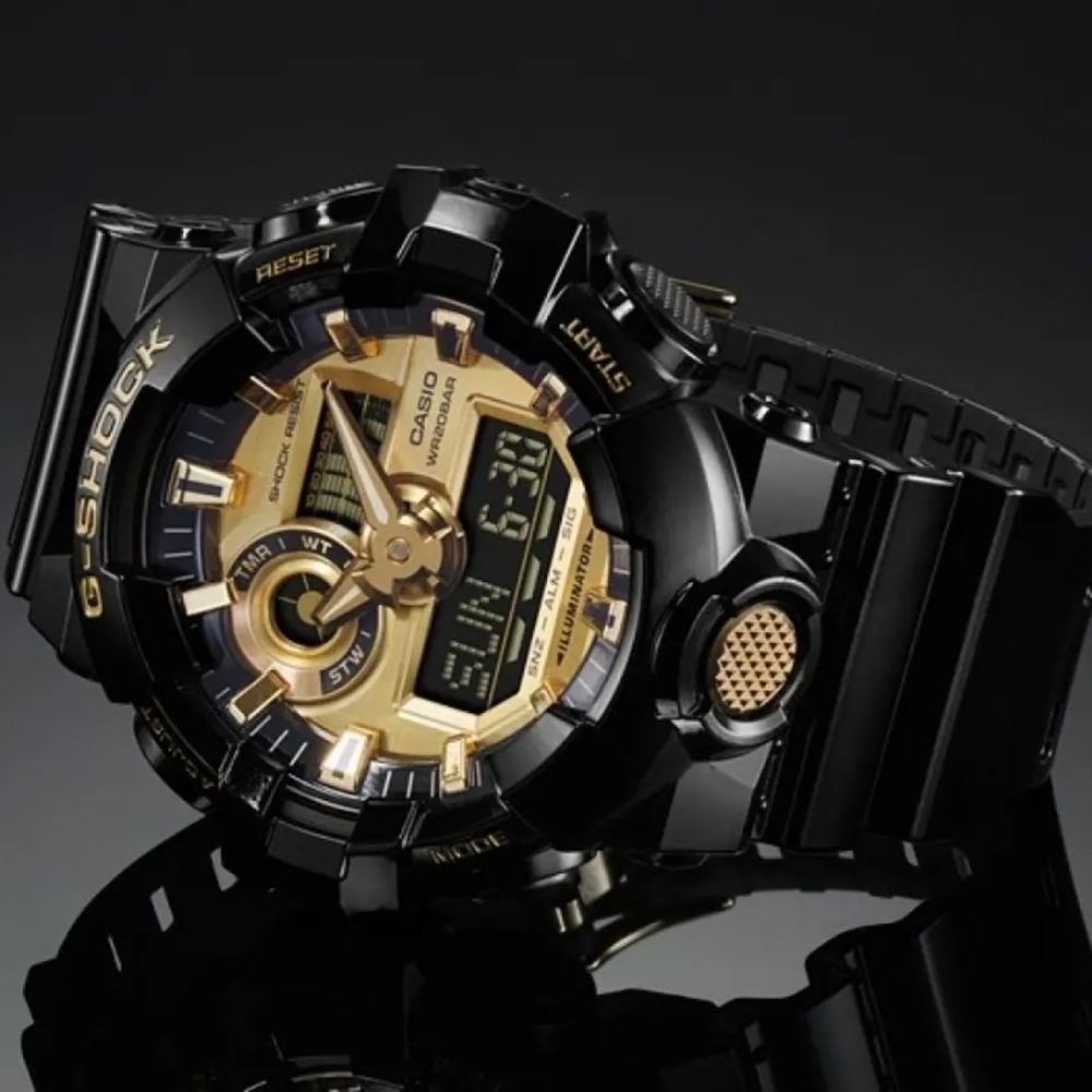 Casio G-Shock Black and Gold Watch - Picture 3 of 12